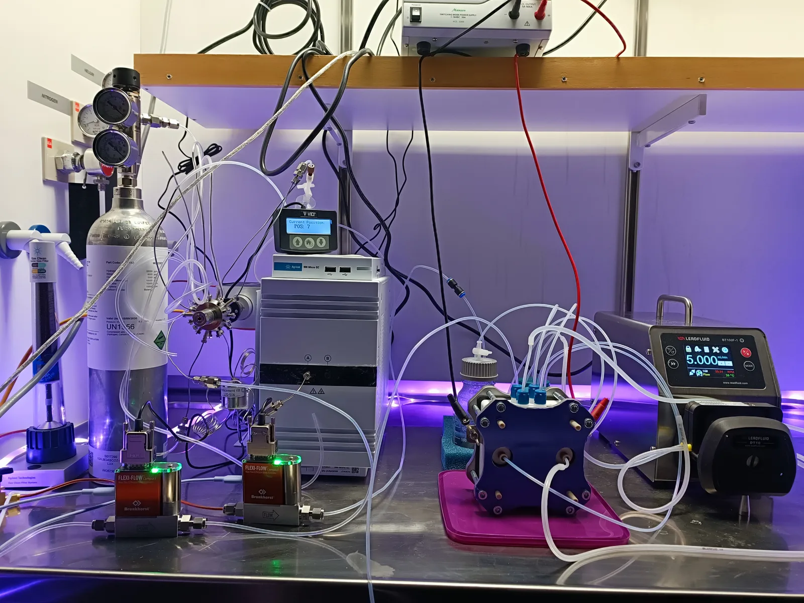 Electrochemical research equipment in the Carbo Redivivus laboratory